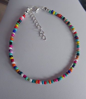 Details about glass bead anklet bracelet mixed COLOURS ankle chain RAINBOW seed bead -  - #ankle #Anklet #bead #Bracelet #chain #COLOURS #Details #glass #mixed #rainbow #Seed Check more at http://halsket.wetterpin.site/details-about-glass-bead-anklet-bracelet-mixed-colours-ankle-chain-rainbow-seed-bead/ Anklets Diy, Bead Anklet, Beaded Jewelry Bracelets, Turquoise Jewelry Native American, Women Anklets, Ankle Chain, Beaded Anklets, Anklet Bracelet, Anklet Jewelry