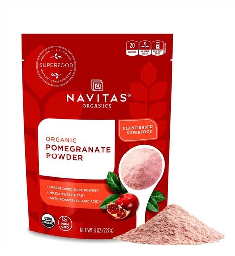 Navitas Organics Pomegranate oz Powder Powdered Drink Mixes, Pomegranate Powder, Drink Mixes, Organic Plants, Sweet Tarts, Freeze Drying, Nutrient Dense, Usda Organic, Gourmet Food