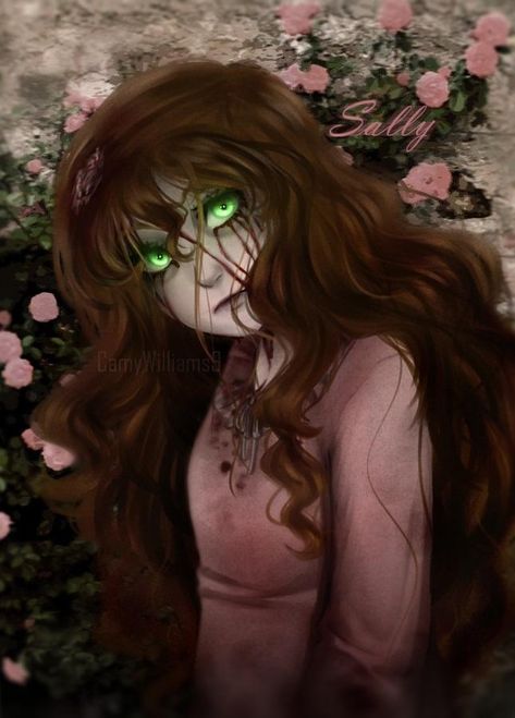 Sally Williams Creepypasta, Lulu Creepypasta, Sally Creepypasta, Sally Williams, Nina The Killer, Creepypasta Girls, Creepypasta Art, Creepypasta Fanart, I Love You Drawings