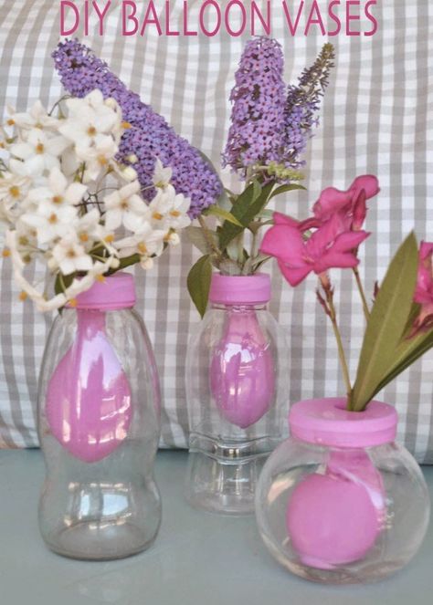 How to make a balloon vase – Recycled Crafts Mommo Design, Vases Diy, How To Make Balloon, Last Minute Birthday Gifts, Diy Balloon, Vase Crafts, Deco Originale, Diy Vase, Balloon Diy