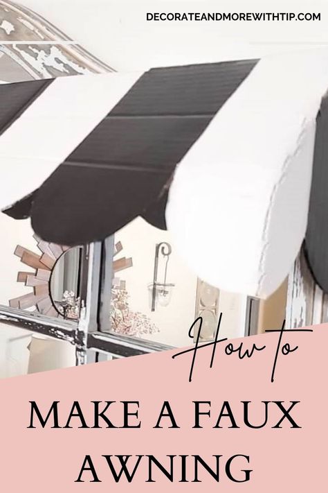 DIY FLOWER SHOP AWNING - EASTER MANTEL Diy Paris Backdrop, Diy Carnival Awning, Diy French Cafe Awning, How To Make An Awning For Classroom, Diy Classroom Awning, Shop Awnings Store Fronts, Diy Paris Decor, Diy Paris Theme Party, French Market Party