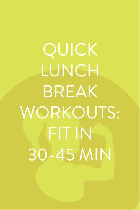 Quick Lunch Break Workouts!  Quick workout.  Workout in 30 min. Lunch Break Workout, Lunch Workout, Workouts Quick, Lunch Time Workout, Gym Etiquette, Fitness Meal Prep, Busy Woman, Routine Tips, Detox Tips