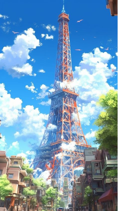 Welcome to a Pinterest board dedicated to showcasing the iconic Eiffel Tower in stunning 8K resolution! Get ready to experience the grandeur of this famous landmark like never before, as every detail of its intricate iron lattice is brought to life in ultra-high definition. Definition Of Aesthetic, Wallpaper Scenery, Background Anime, View Wallpaper, Anime Backgrounds, Hobbit House, True Art, Anime Wallpapers, Pretty Stuff