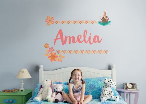 The Moana Script Personalized Name wall decal from Fathead is an easy decorating solution that lets you personalize your home decor. Do It Yourself Decoration, Film Decor, Disney Wall Decals, Farmhouse Side Table, Cute Dorm Rooms, Disney Wall, Disney Home Decor, Name Wall Decals, Best Kitchen Designs