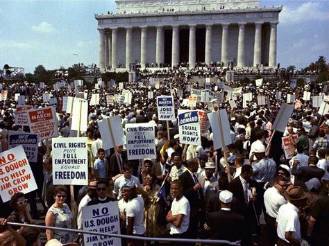 The March on Washington was a massive protest march that occurred in August 1963, when some 250,000 people gathered in front of the Lincoln Memorial in Ing Civil, I Have A Dream Speech, March On Washington, 50 Years Anniversary, Civil Rights Leaders, Jim Crow, Lincoln Memorial, Civil Rights Movement, James Brown