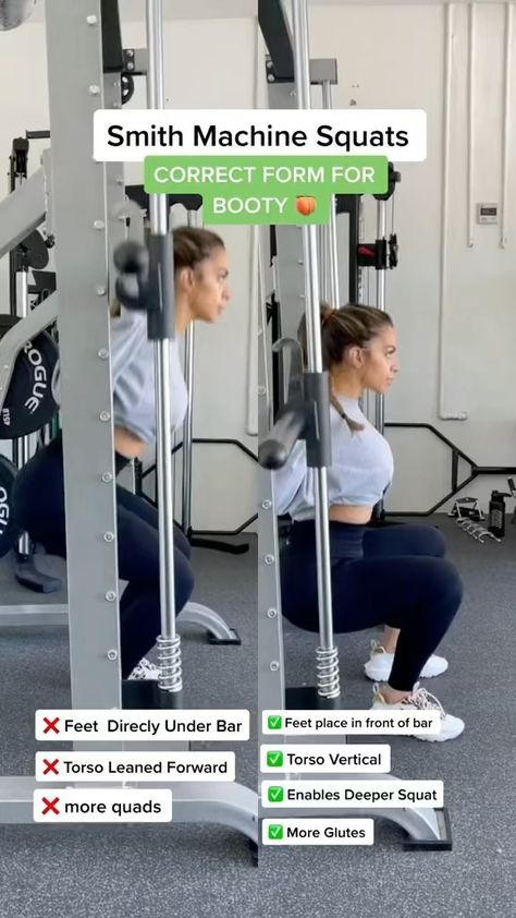 rauvesuave on Instagram: I’m personally a fan of the smith machine. If you’re on BBP you’ve probably noticed. One major difference between the barbell squat and… Squats For Glutes, Smith Machine Workout, Glute Gains, Body Recomposition, Balanced Meal Plan, Gym Workout Plan For Women, Barbell Squat, Gymwear Outfits, Lifting Workouts