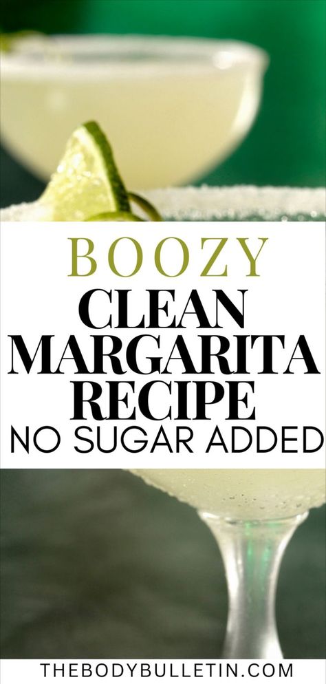 A glass of refreshing clean margarita garnished with lime slices, featuring a smooth, sugar-free margarita made with natural ingredients, perfect for a guilt-free, healthy cocktail option. Clean Margarita Recipe, Homemade Margaritas Recipe, Homemade Margarita Mix Recipes, Sugar Free Margarita Recipe, Margarita Recipes On The Rocks, Margaritas Recipes, Homemade Margarita Recipe, Healthy Margarita, Margarita Mix Recipe