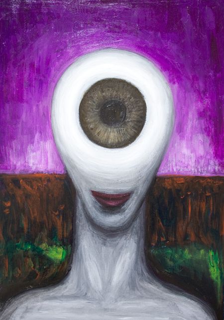 . Female Cyclops, Monster Portrait, Portrait Surrealism, Contemporary Surrealism, Surreal Art Painting, Eye Symbolism, Creepy Paintings, Surrealism Drawing, Diy Canvas Art Easy