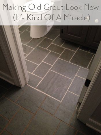 Making Old Discolored Grout Look Like New | Young House Love Polyblend Grout Renew, Grout Renew, Young House Love, Tile Grout, Grout Cleaner, Diy Tips, House Cleaning Tips, Diy Cleaning Products, Grout