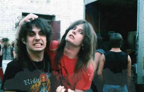 ~A VERY YOUNG DAVE LOMBARDO AND GARY HOLT~ Motley Crue Albums, Dave Lombardo, Gary Holt, Slayer Band, Bon Scott, Metal Albums, Thrash Metal, Emo Bands, Original Music