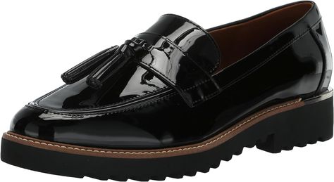 Franco Sarto Women's Carolynn Loafer Flat, Black, 9 M US : Amazon.ca: Clothing, Shoes & Accessories Style Loafers, Moccasins Shoes, Platform Loafers, Tassel Loafers, Pressure Points, Women's Loafers, Ladies Shoes, Menswear Inspired, Fall Shoes