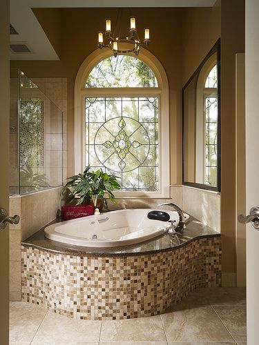 Tub window ~ luxury home, dream home, grand mansion, wealth and pure elegance!!! Classical Interior, Design Architect, Casa Country, Traditional Styles, Custom House, House Interiors, Luxury Homes Interior, Dream Bathrooms, Intelligent Design