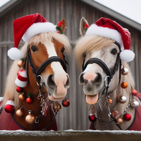 Winter Fotos, Winter Christmas Scenes, Favorite Christmas Songs, Beautiful Horse Pictures, Clydesdale Horses, Christmas World, Christmas Horses, Horse Wallpaper, Easy Christmas Gifts