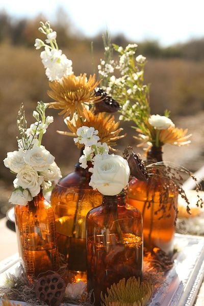 thanksgiving_centerpiece Country Thanksgiving Decorations, Wheat Wedding, Thanksgiving Floral Arrangements, Thanksgiving Floral, Diy Flores, Diy Arrangements, Copper Wedding, Floral Arrangements Diy, Deco Floral