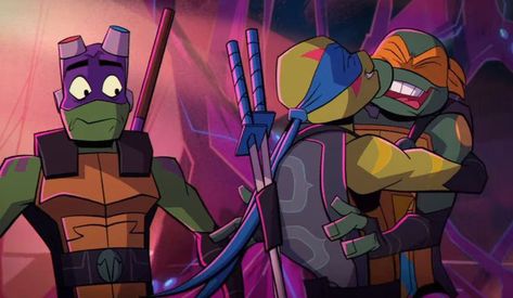 Tmnt Leo And Donnie, Rottmnt Brothers, Queer Coded Villain, Rottmnt Movie, Rottmnt Screenshots, Tmnt Mikey, Turtle Tots, Usagi Yojimbo, Teenage Mutant Ninja Turtles Artwork