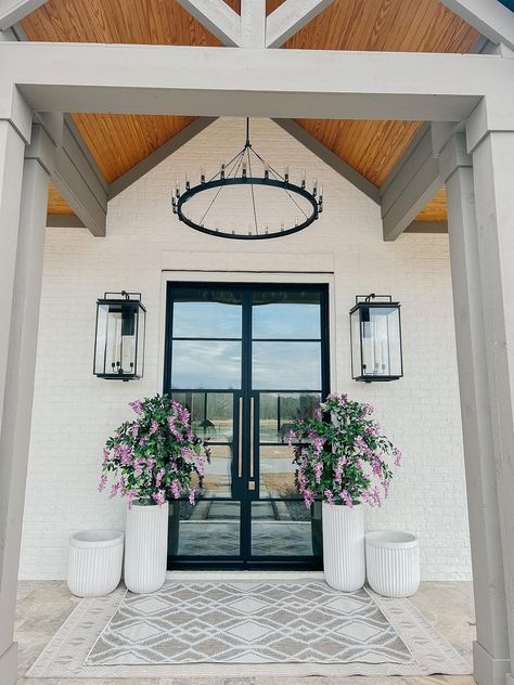 Columns on front porch