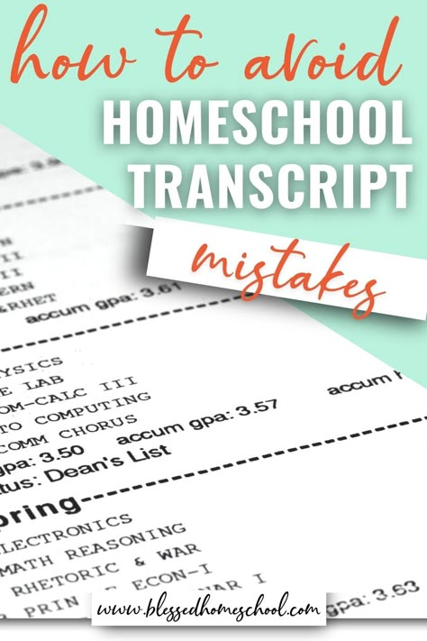 Homeschool Transcripts, High School Transcript, High School Curriculum, Homeschool Education, How To Start Homeschooling, School Plan, High School Years, Homeschool High School, Homeschool Life