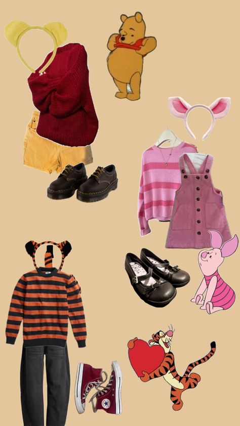 Uh, same as the name, it’s just a Winnie the Pooh character outfits :) Winnie The Pooh Character, Winnie The Pooh Costume, Disney Duos, Trip Outfits, Character Outfits, Name It, Cosplay Costumes, Winnie The Pooh, Halloween Costumes