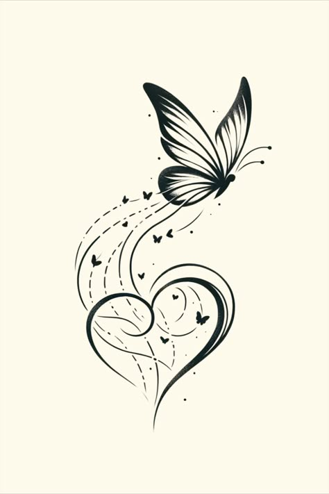 Feminine Warrior, Mutterschaft Tattoos, Unique Butterfly Tattoos, Ouroboros Tattoo, Butterfly Tattoo Meaning, Knife Tattoo, Butterfly Tattoos For Women, Heart Tattoo Designs, Butterfly Heart