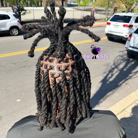 Loc Two Strands/Rope Twists By Me: A Thread 🧵 🐐🥵🔥. Almost every loc’d person’s favorite style at some point, loc two strands or rope strands, has the ability to help your retwist last a little longer. This 2-in-1 style option is a classic because once you take down the twists, you can enjoy a curly look! ➰ .⁣ .⁣ .⁣ .⁣ .⁣ .⁣ .⁣ #loctwostrands #ropetwists #cleanparts #stcroixlocs #pittsburghlocs #neatlocs #locs #dreads #locstylesforwomen #locstylesformen #stcroixloctitian #locstyles #rhitwists Twist Locs Two Strand, 2 Strand Twist Locs Style, Twist Locs, 2 Strand Twist, Rope Twists, Loc Styles For Men, Natural Dreads, Two Strand Twist, St. Croix