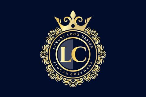 LC Initial Letter Gold calligraphic feminine floral hand drawn heraldic monogram antique vintage style luxury logo design Premium Vector Lc Logo Design Ideas, Lc Logo Design Letter, Lc Logo Design, Lc Logo, Luxury Logo Design, Luxury Logo, Initial Letter, Initial Letters, Store Design