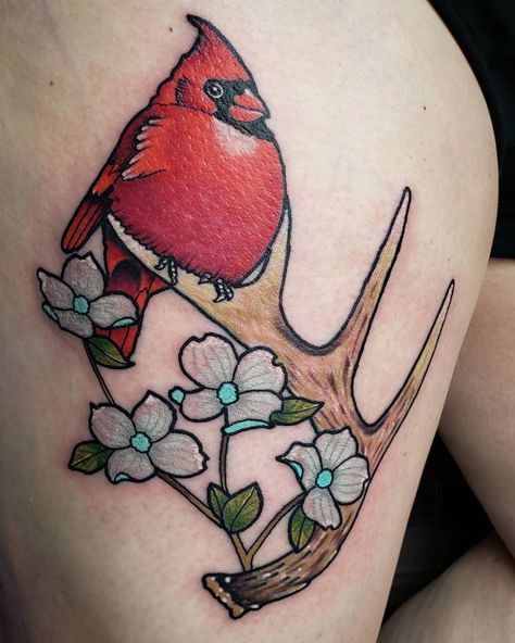 Deer Antler Tattoos, Deer Antler Tattoo, Stay True Tattoo, Dogwood Tattoo, Antler Tattoos, Antler Tattoo, Cardinal Tattoos, Neotraditional Tattoo, Irish Tattoos