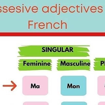 Français on Instagram: "Possessive Adjectives in French🇫🇷❤️" Possessive Adjectives, March 5, On Instagram, Instagram