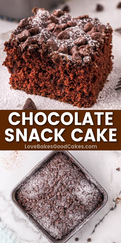 Chocolate Snack Cake Recipes, Easy Chocolate Snack Cake, 8x8 Snack Cakes, Recipes Using Bakers Unsweetened Chocolate, 8x8 Cake Recipes, Easy Snack Cake Recipes, 8 X 8 Cake Recipes, Snack Cakes Recipes, Snack Cake Recipes 8x8