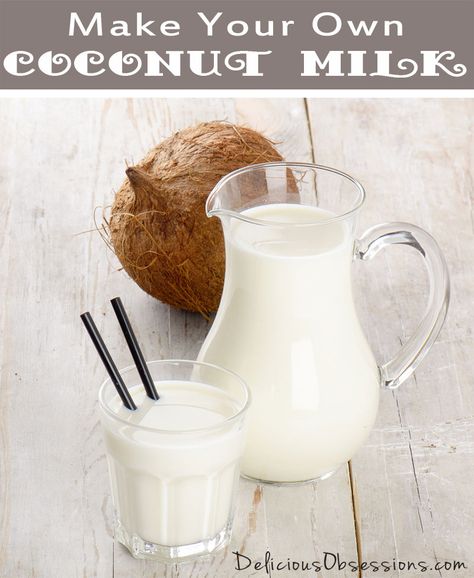 Ever wanted to know how to make your own coconut milk? It is so easy to do at home and costs a fraction of what the canned stuff does. These simple videos show you how. Soy Milk Benefits, Homemade Coconut Milk, Flax Milk, Milk Benefits, Paleo For Beginners, Coconut Butter, Sem Lactose, Soy Milk, Convenience Food