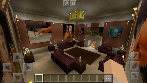 My Mansion- Minecraft Main Living Room Lounge Room Minecraft, Minecraft Luxury Interior, Minecraft Fletcher House Interior, Minecraft Large Interior, Mansion Minecraft, Minecraft Weaponsmith Interior, Cube Games, Minecraft City Buildings, City Decor