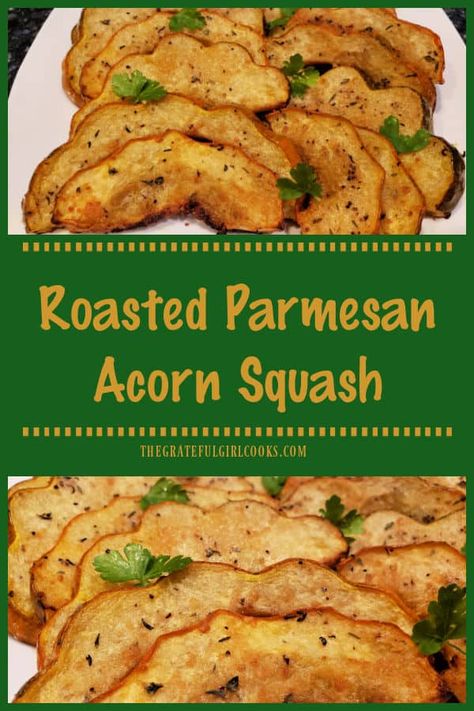 Parmesan Acorn Squash, Acorn Squash Rings, Veggie Side Dish, Veggie Side Dish Recipes, Roasted Acorn Squash, Acorn Squash Recipes, Eating Better, Vegetable Side Dishes Recipes, Girl Cooking