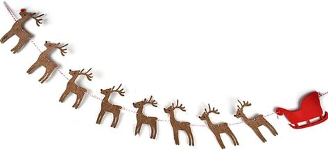 Amazon.com: Christmas Garland Holiday Banner Santa Sleigh and Reindeer Christmas Decoration Set : Home & Kitchen Santa Sleigh And Reindeer, Sleigh And Reindeer, Christmas Reindeer Decorations, Reindeer Decorations, Holiday Banner, Reindeer Christmas, Santa Sleigh, Christmas Garland, Christmas Reindeer