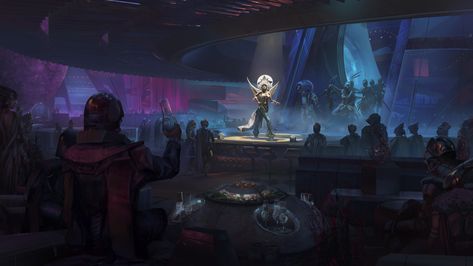 ArtStation - Bar Nautica, Sam Chon Sam Witwer, Edge Of The Empire, Space Bar, Fantasy Flight Games, Digital Inspiration, Star Wars Characters Pictures, Star Wars Concept Art, Design Bar, Star Wars Rpg