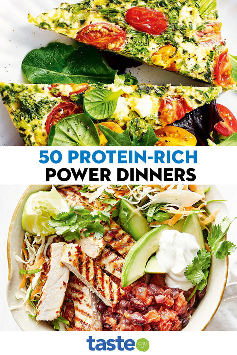 Looking for healthy dinners to increase your energy levels and make you feel fuller for longer? These meals all contain at least 25g protein per serve and will give you that much-needed boost. Plus, they’re all easy to make, family friendly and taste delicious. 50 G Protein, Budget Family Meals, Cheap Meal Ideas, Healthy School Lunches, Simple Family Meals, Cooking Stuff, Best Recipes Ever, Healthy School, Cheap Meal