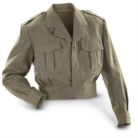 Belgian Military Surplus U.S.-style Wool Ike Jacket, Used - 643286, Military Peacoats & Dress Jackets at Sportsman's Guide Dress Jackets, Dapper Outfit, Military Dresses, Military Surplus, Army Jacket, Military Outfit, Creation Couture, Military Uniform, Field Jacket