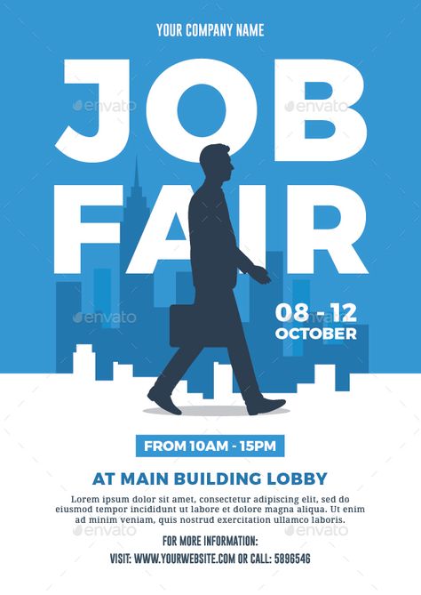 Job Fair Flyer Design, Job Fair Poster, Corporate Social Media, Building Lobby, Merry Christmas Poster, Job Fair, Christmas Poster, Creative Posters, Company Names