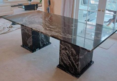 Granite Dining Table Ideas, Granite Top Dining Table, Granite Dining Table, Granite Table, Gray Living Room Design, Dining Ideas, Granite Tops, Staircase Design, Living Room Grey