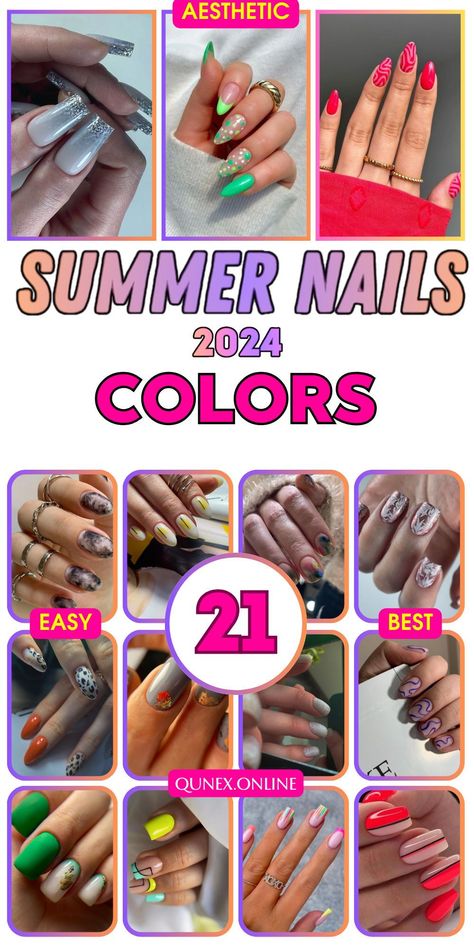 Embrace the sunshine with summer nail colors for dark skin that are bold, vibrant, and full of life! From rich jewel tones to shimmering metallics, discover the perfect shades to make your nails pop this summer. June Nail Colors 2024, Summer Nail Colors 2024, Summer Color Nails, Colors For Pale Skin, Summer Nail Polish Colors, Nail Colors For Summer, Nail Colors For Pale Skin, Color Trends 2024, Summer Nail Color