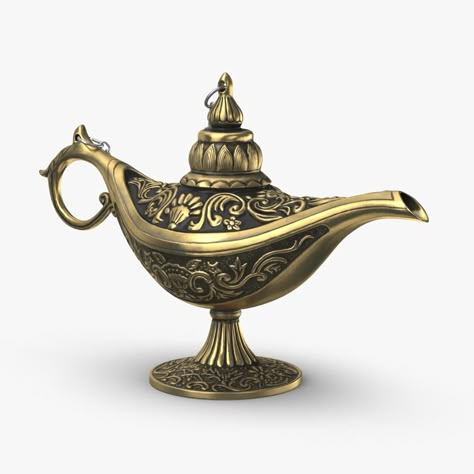 Magic Lamp 02 3D Model #AD ,#Lamp#Magic#Model Magic Lamp Tattoo, Disney Lamp, Magical Lamp, Magical Objects, Genie Lamp, Model Magic, Texture Download, Magic Lamp, Stood Up