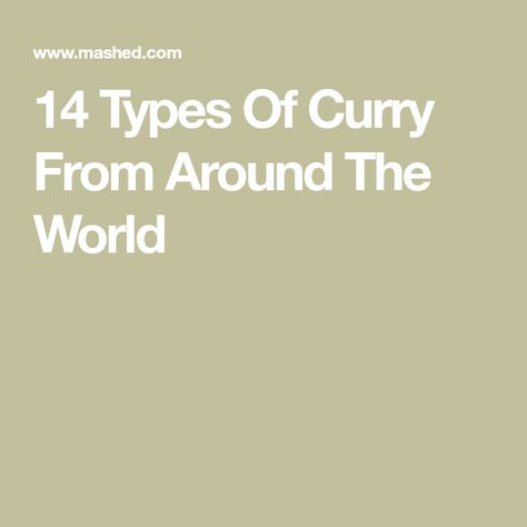 Types Of Curry, Lunch Sides, Bunny Chow, Massaman Curry, Japanese Curry, Vegetarian Curry, Papaya Salad, Curry Dishes, Indian Curry