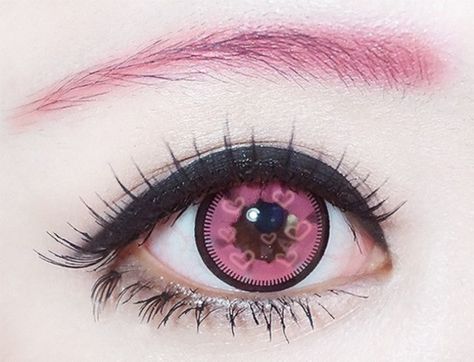 Iris Reference, Eye Color Contacts, Makeup Colourful, Pink Neon Lights, Monster High Aesthetic, Makeup Tumblr, Eye Contacts, Madoka Kaname, Demon Reference