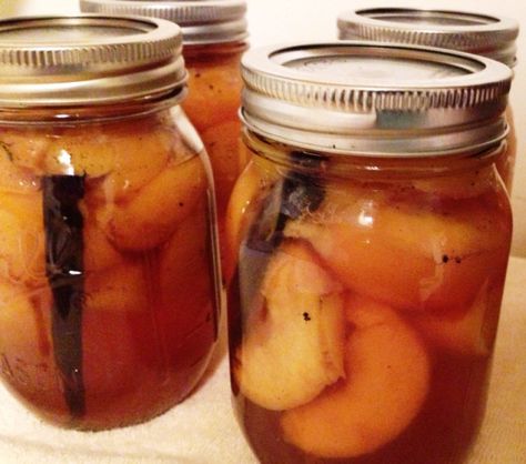 Peaches Canned, Bourbon Peaches, Peach Frozen Yogurt, Dehydrating Food Storage, Bourbon Sour, Dilly Beans, Canning Peaches, Vanilla Bourbon, Summer Beer