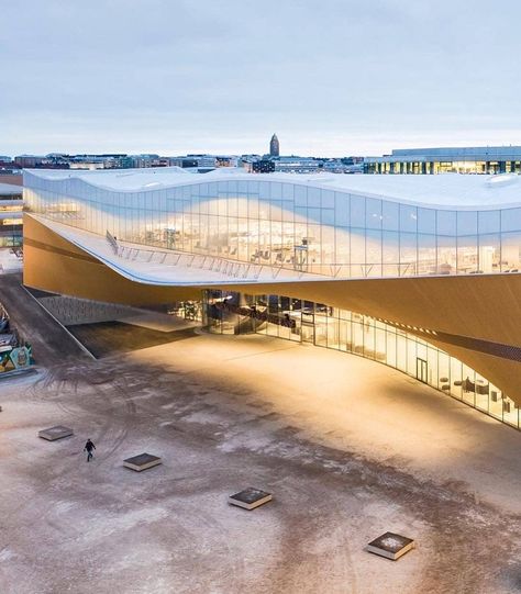 Art & Architecture on Instagram: “Oodi #Helsinki Central Library, #Finland, designed by @ala_architects Photos by Tuomas Uusheimo . #architectureaddicted to be feature” Helsinki Central Library, Modern Colonial, Library Architecture, Archi Design, Parametric Architecture, Modern Library, Central Library, Digital Fabrication, Parametric Design