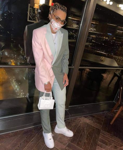 Androgynous Formal Wear, Tomboy Formal Outfits, Pastel Suit, Mode Queer, Androgyny Fashion, Outfit Tomboy, Stem Outfits, Official Wear, Pose Style