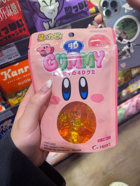 Nintendo Snacks, Kirby Snacks, Kirby Food, Food Calorie Chart, Japan Snacks, Japanese Candy Snacks, Summer Breakfast, Sleepover Food, Cute Snacks