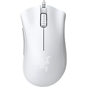 Razer DeathAdder Essential (2021) - Wired Gaming Mouse (Optical Sensor, 6400 DPI, 5 Programmable Buttons, Ergonomic Form Factor) White : Amazon.co.uk: PC & Video Games White Gaming Mouse, Best Wifi Router, Razer Mouse, Pc Video, Gaming Mice, Pc Components, Laptop Mouse, Best Headphones, Sensors Technology