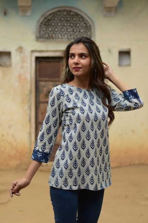 Top Designs For Women Cotton, Cotton Tops Designs Cotton Tops Designs For Jeans, Printed Cotton Tops For Jeans, Simple Cotton Tops For Jeans, Cotton Tops Designs Casual, Kurti Tops For Jeans, Short Kurtis For Jeans Cotton, Cotton Tops Designs For Jeans, Cotton Tops For Jeans