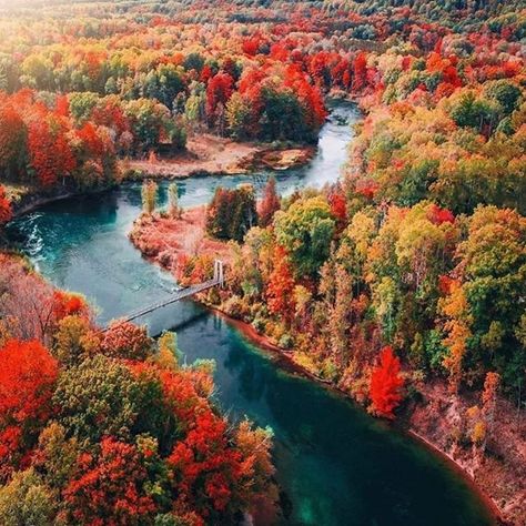 Photo by Canvas & Paddle in Mesick, Michigan. Image may contain: plant, tree, mountain, outdoor, nature and water. #Regram via @CGdJvTijdje Fall In Michigan, Michigan Nature, Nature Photographers, Michigan Photography, Michigan Travel, The Great Lakes, View Photo, Fall Is Here, Pure Michigan