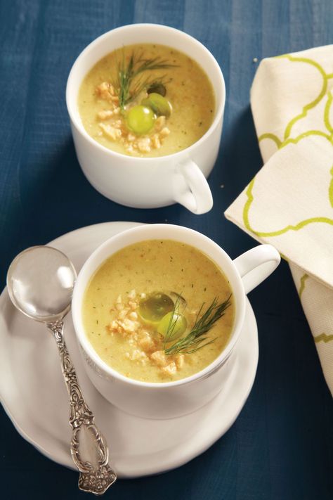 Our Most Refreshing Spring Soup Recipes White Gazpacho Recipe, White Gazpacho, Spring Soup Recipes, Spring Soup, Spring Soups, Gazpacho Recipe, Winter Soup Recipe, Chilled Soup, No Cook Appetizers