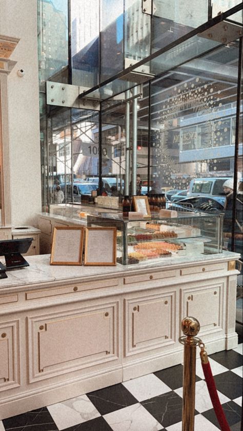 French bakery French Bakery Color Palette, French Bakery Interior, French Patisserie Aesthetic, French Bakery Aesthetic, French Patisserie Shop Aesthetic, Coquette Bakery Exterior, Nyc Bakery Exterior, Bakery In Paris Aesthetic, Paris Bakery Exterior